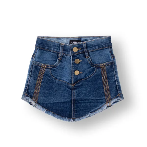 Blue_Solid_Twill_Casual_Skirt_For_Girls
