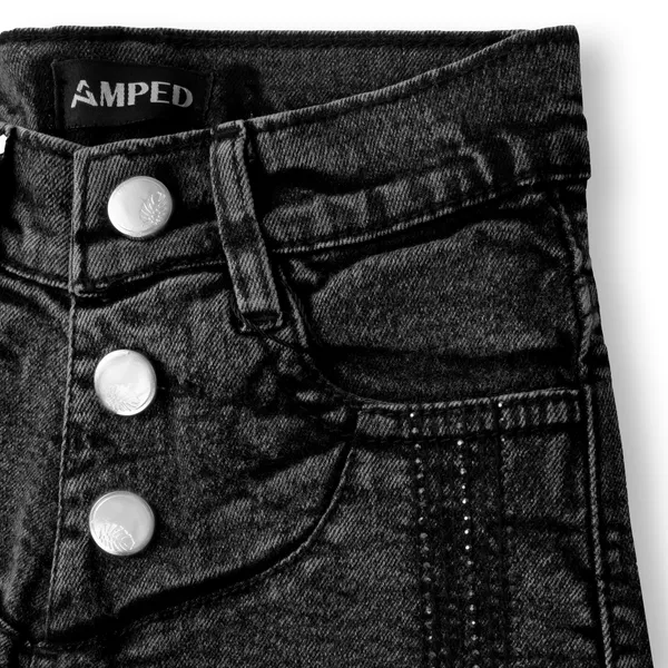 Grey_Solid_Twill_Casual_Skirt_For_Girls