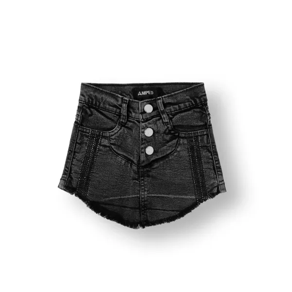 Grey_Solid_Twill_Casual_Skirt_For_Girls