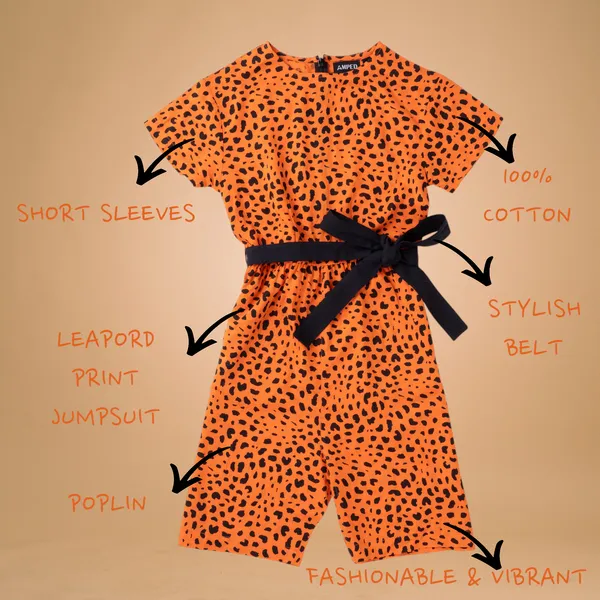 Orange_Printed_Rayon_Casual_Romper_For_Girls