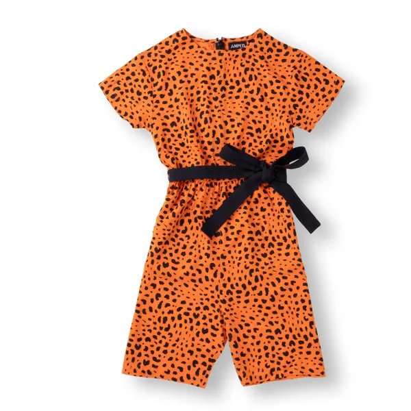 Orange_Printed_Rayon_Casual_Romper_For_Girls