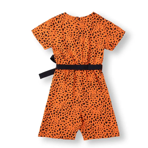 Orange_Printed_Rayon_Casual_Romper_For_Girls