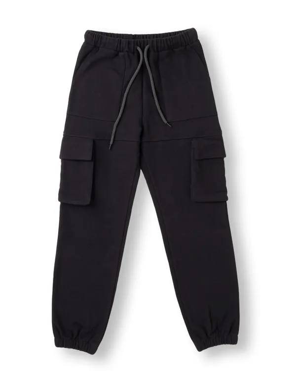 Black_Solid_Cotton_Terry_Casual_Jogger_For_Girls