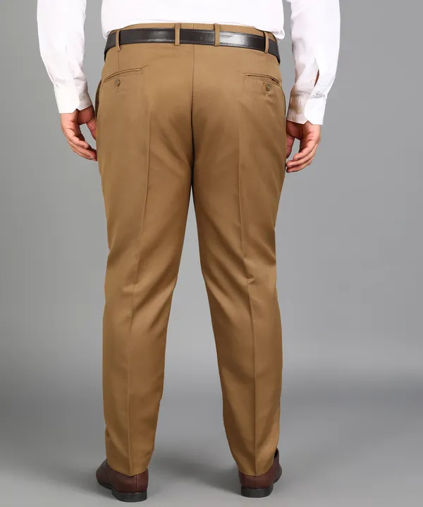 Khaki_Poly_Viscose_Mid_Rise_Plus_Size_Straight_Fit_Formal_Trouser_For_Men