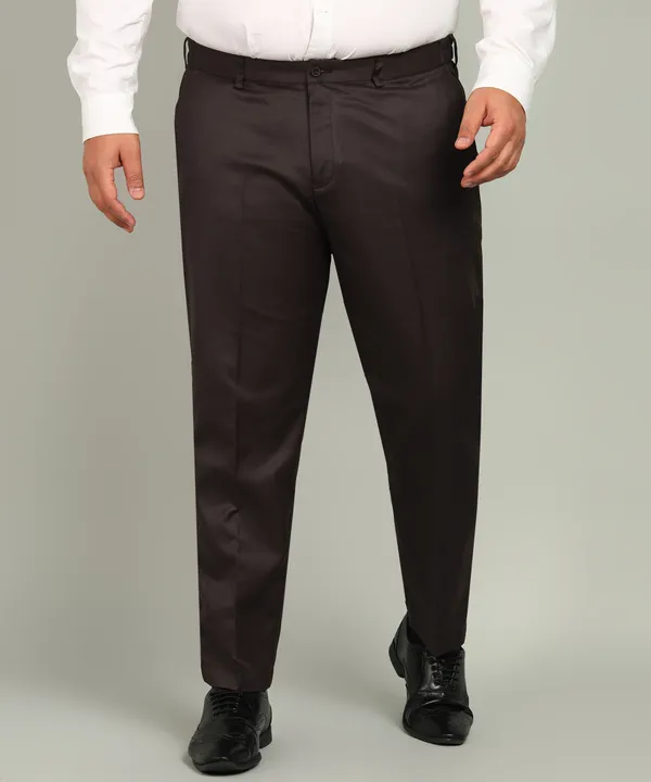 Brown_Poly_Viscose_Mid_Rise_Plus_Size_Straight_Fit_Formal_Trouser_For_Men