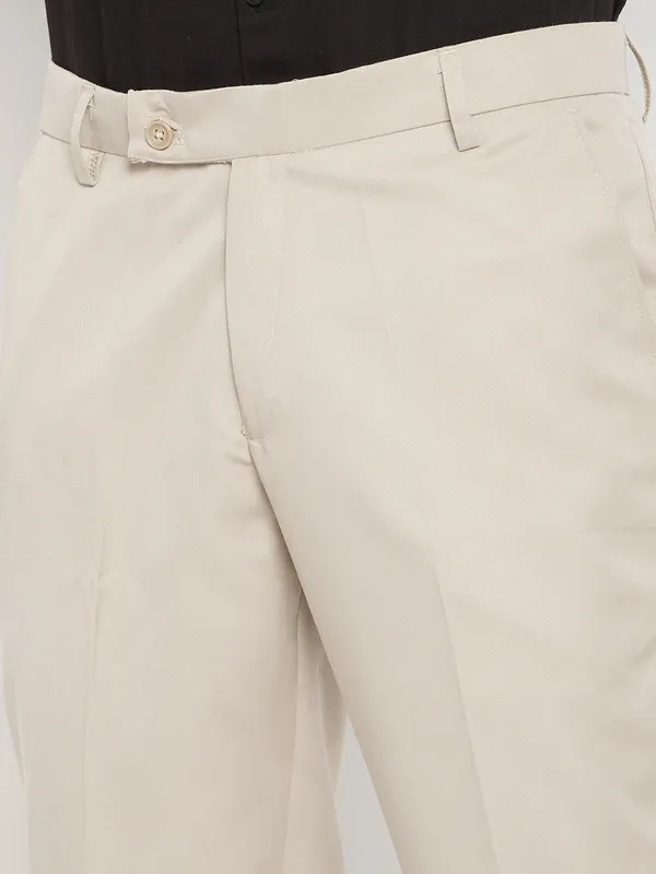 Cream_Poly_Viscose_Mid_Rise_Straight_Fit_Formal_Trouser_For_Men