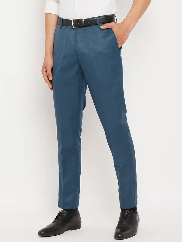 Blue_Poly_Viscose_Mid_Rise_Straight_Fit_Formal_Trouser_For_Men