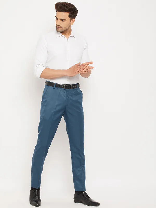 Blue_Poly_Viscose_Mid_Rise_Straight_Fit_Formal_Trouser_For_Men