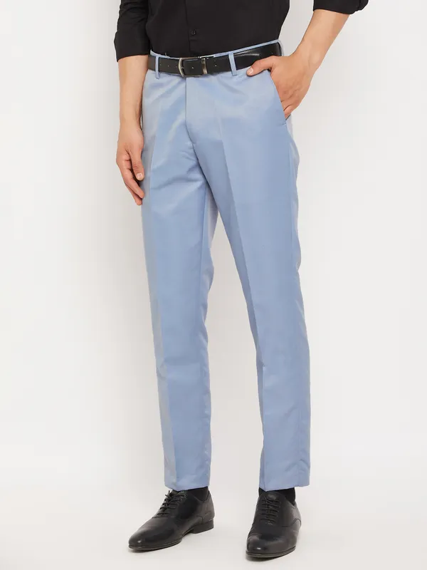 Sky_Blue_Poly_Viscose_Mid_Rise_Straight_Fit_Formal_Trouser_For_Men