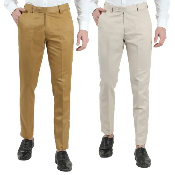 Pack_of_2_Straight_Fit_Khaki_and_Cream_Formal_Trouser_for_Men