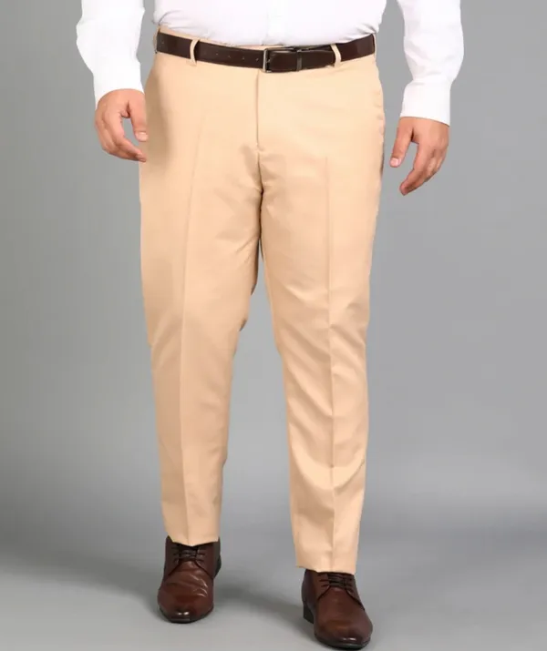 Cream_Poly_Viscose_Mid_Rise_Plus_Size_Straight_Fit_Formal_Trouser_For_Men