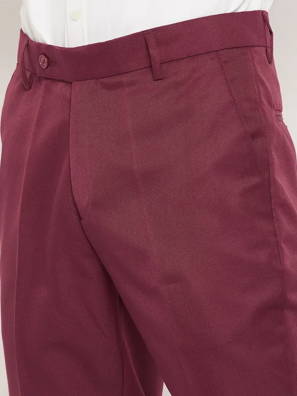 Maroon_Poly_Viscose_Mid_Rise_Straight_Fit_Formal_Trouser_For_Men