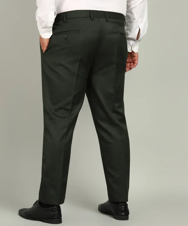 Military_Green_Poly_Viscose_Mid_Rise_Plus_Size_Straight_Fit_Formal_Trouser_For_Men