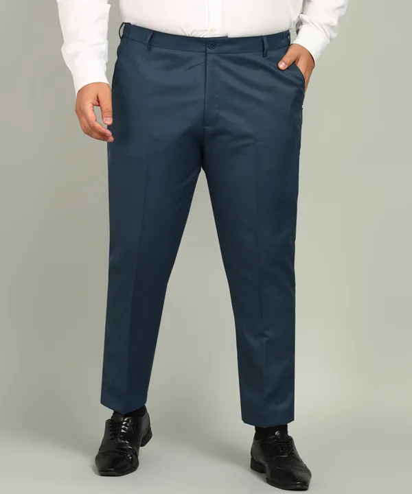 Blue_Poly_Viscose_Mid_Rise_Plus_Size_Straight_Fit_Formal_Trouser_For_Men
