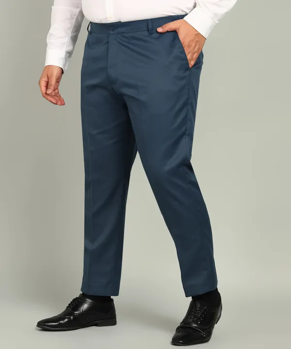 Blue_Poly_Viscose_Mid_Rise_Plus_Size_Straight_Fit_Formal_Trouser_For_Men