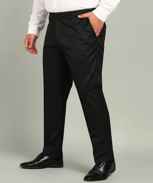 Black_Poly_Viscose_Mid_Rise_Plus_Size_Straight_Fit_Formal_Trouser_For_Men