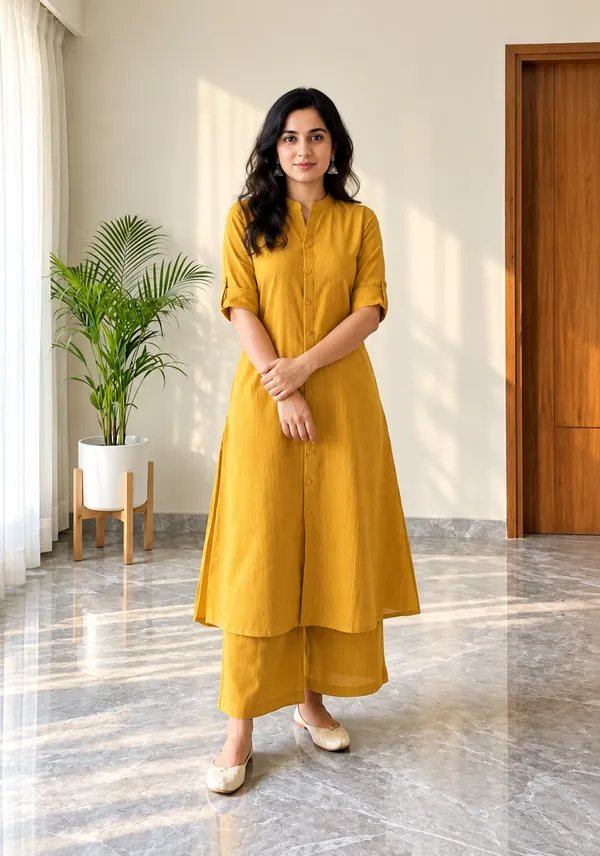 Women's_A-Line_Cotton_Kurti_Palazzo_Set_with_Katha_Work