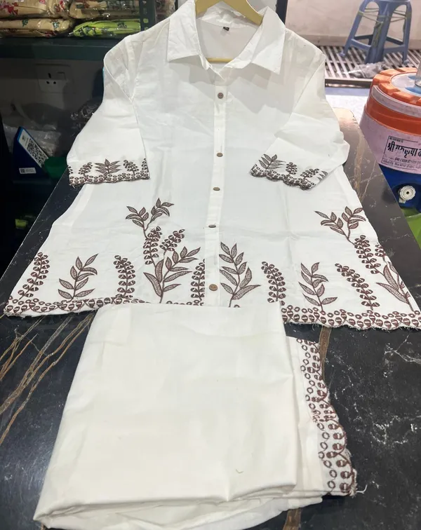 Women_Premium_Cotton_Co-Ord_Set_with_Embroidered_Shirt_Style_Top_and_Palazzo_Pants