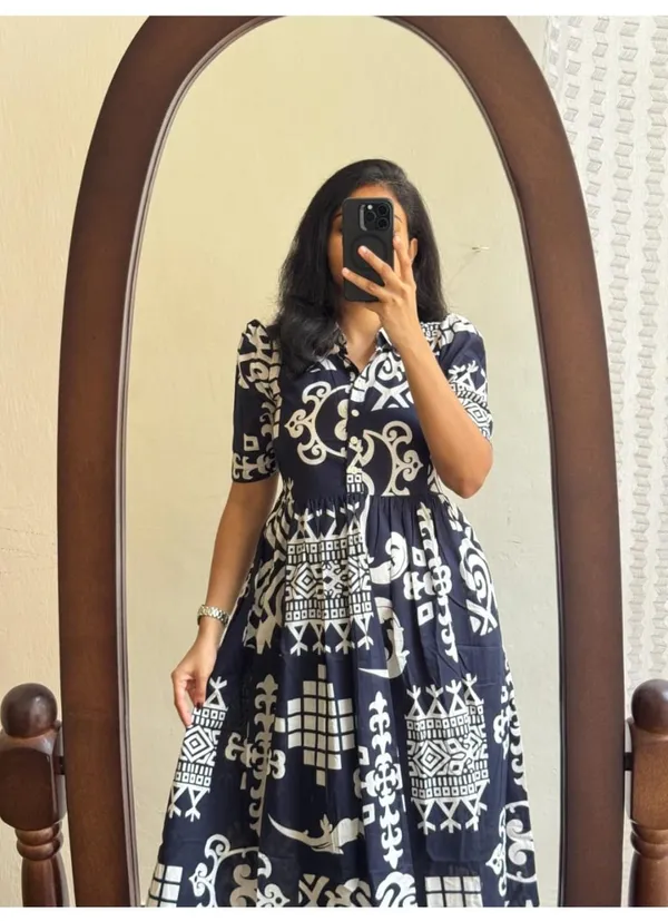Cotton_Midi_Kurti_with_Puff_Sleeves