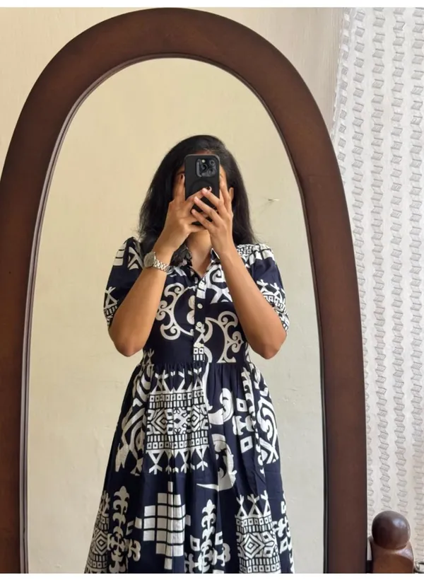 Cotton_Midi_Kurti_with_Puff_Sleeves
