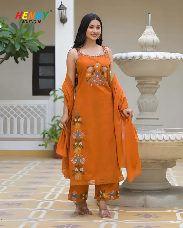 Stylish_cotton_embroidered_sleeveless_kurti_set_with_chic_festive_detailing