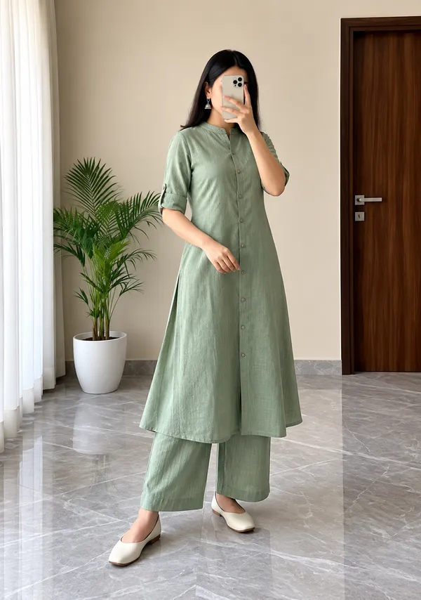 Women's_A-Line_Cotton_Kurti_Palazzo_Set_with_Katha_Work