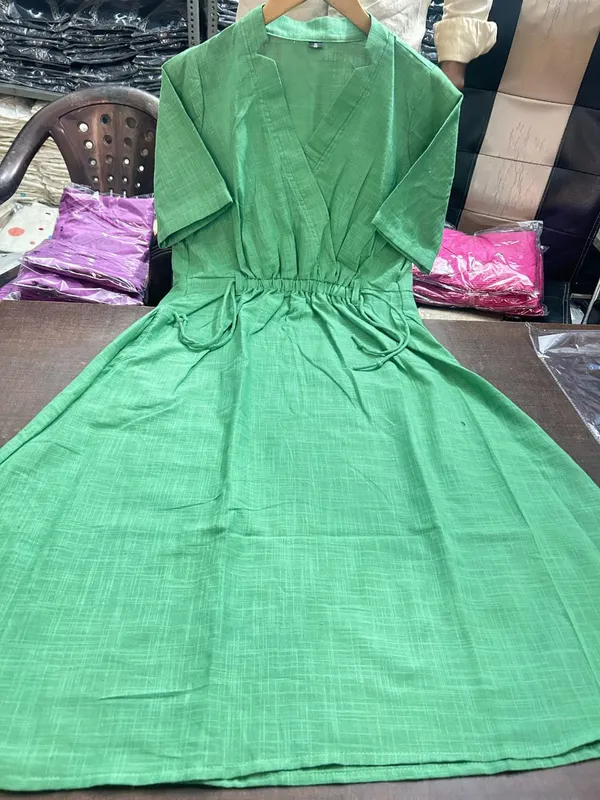 Stylish_Cotton_Slub_Kurti_for_Women_|_Vibrant_Colors_&_Dori_Tassel_Detail
