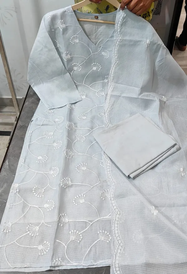 Women_Premium_Embroidered_Kota_Doriya_Kurta_Set_with_Cotton_Lining_Pants_and_Dupatta_Ethnic_Three_Piece_Suit