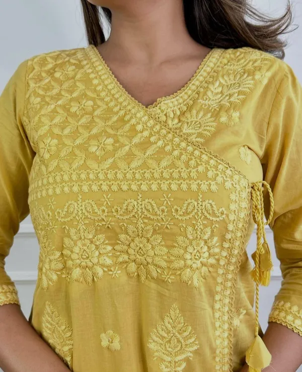 Women_Chikankari_Cotton_Angrakha_Kurta_Pant_Set