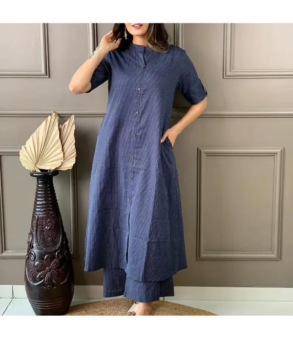 Trending_A-Line_Cotton_Kurti_Palazzo_Set_with_Katha_Work