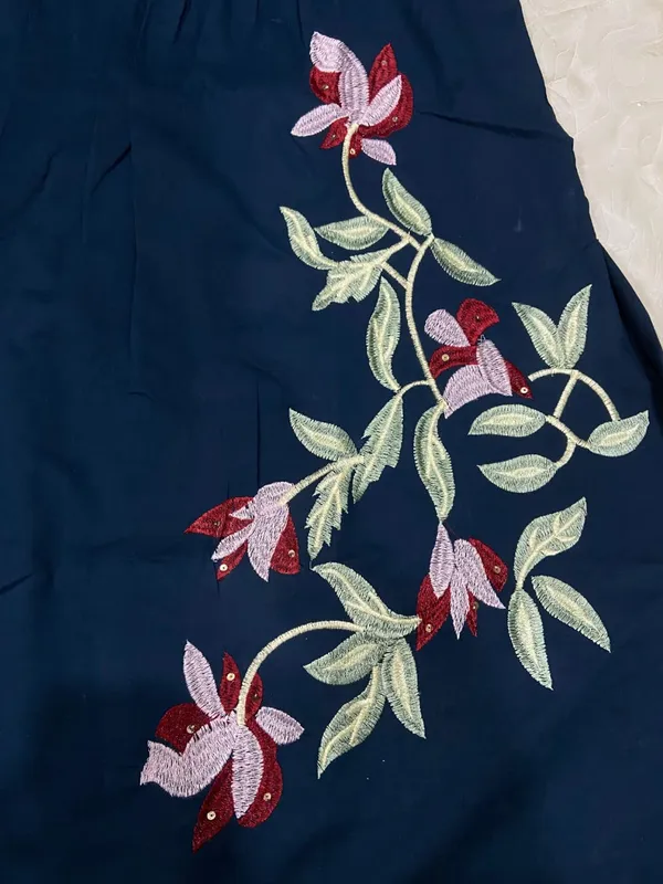 chic_Pleated_Cotton_Kurta_Set_with_Heavy_Embroidery_&_Sequins_|_Kurti_+_Pant