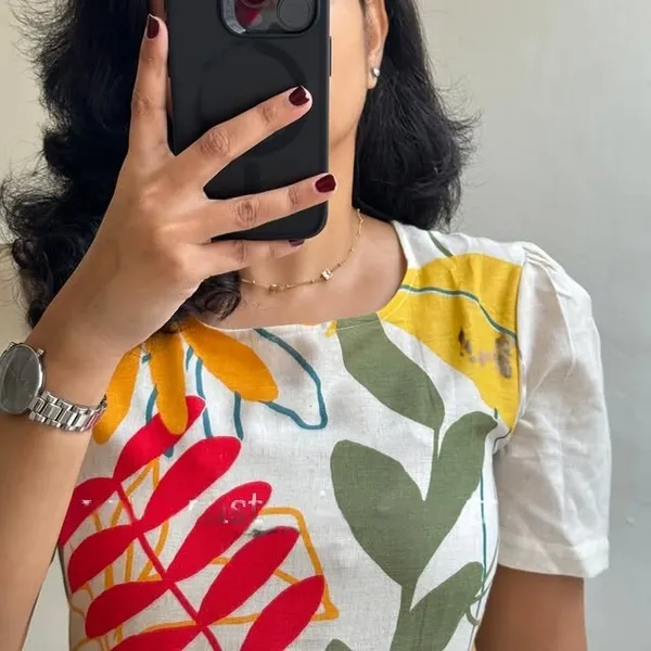 Beautiful_Floral_Print_Beige_Cotton_Flex_Midi_Kurti_For_Women
