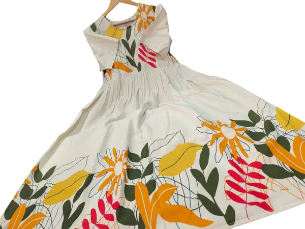 Beautiful_Floral_Print_Beige_Cotton_Flex_Midi_Kurti_For_Women