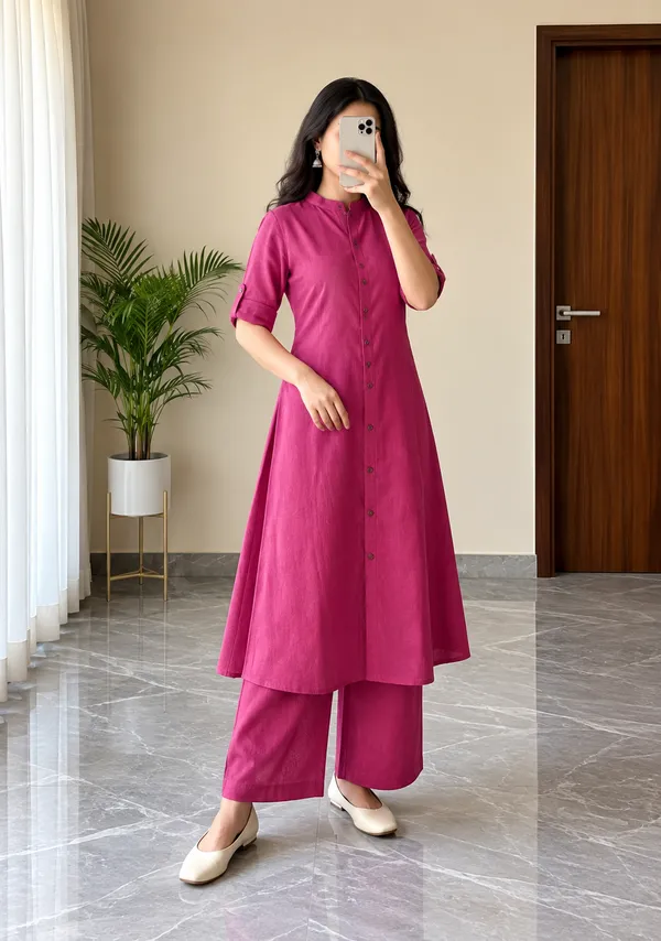 Women's_A-Line_Cotton_Kurti_Palazzo_Set_with_Katha_Work