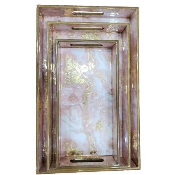 Set_Of_3_-_Pink_Wooden_Serving_Tray_Set_|_Trays_For_Serving,_Breakfast_In_Bed,_Ottoman,_Centerpiece,_Bathroom_Tray,_Accessories,_Vanity_|_Small,_Medium,_And_Large_3_Trays_(Blush_Marble_Luxe)