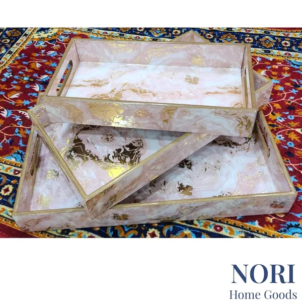 Set_Of_3_-_Pink_Wooden_Serving_Tray_Set_|_Trays_For_Serving,_Breakfast_In_Bed,_Ottoman,_Centerpiece,_Bathroom_Tray,_Accessories,_Vanity_|_Small,_Medium,_And_Large_3_Trays_(Blush_Marble_Luxe)