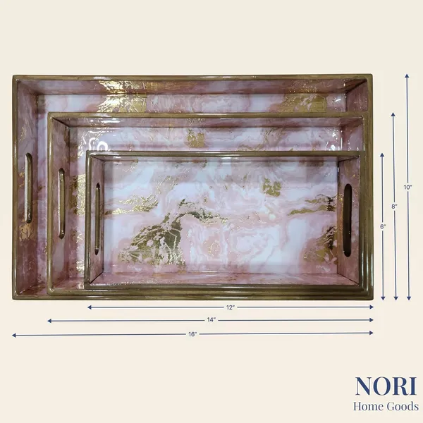 Set_Of_3_-_Pink_Wooden_Serving_Tray_Set_|_Trays_For_Serving,_Breakfast_In_Bed,_Ottoman,_Centerpiece,_Bathroom_Tray,_Accessories,_Vanity_|_Small,_Medium,_And_Large_3_Trays_(Blush_Marble_Luxe)