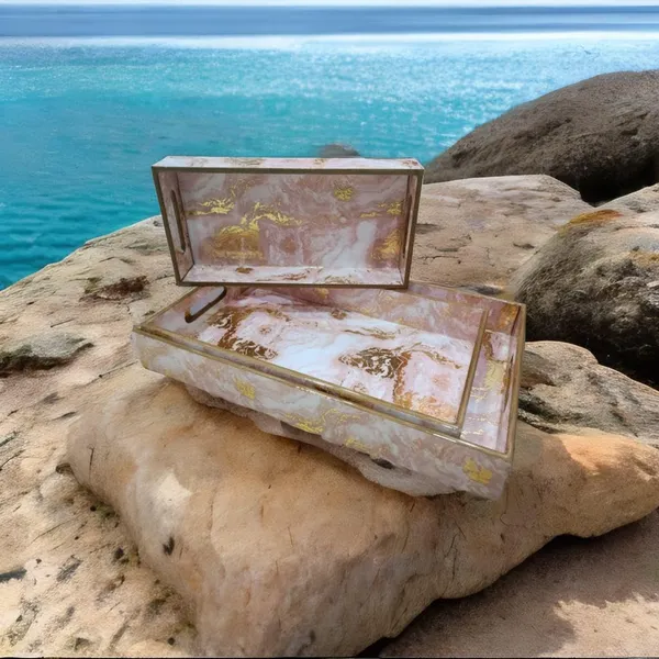 Set_Of_3_-_Pink_Wooden_Serving_Tray_Set_|_Trays_For_Serving,_Breakfast_In_Bed,_Ottoman,_Centerpiece,_Bathroom_Tray,_Accessories,_Vanity_|_Small,_Medium,_And_Large_3_Trays_(Blush_Marble_Luxe)