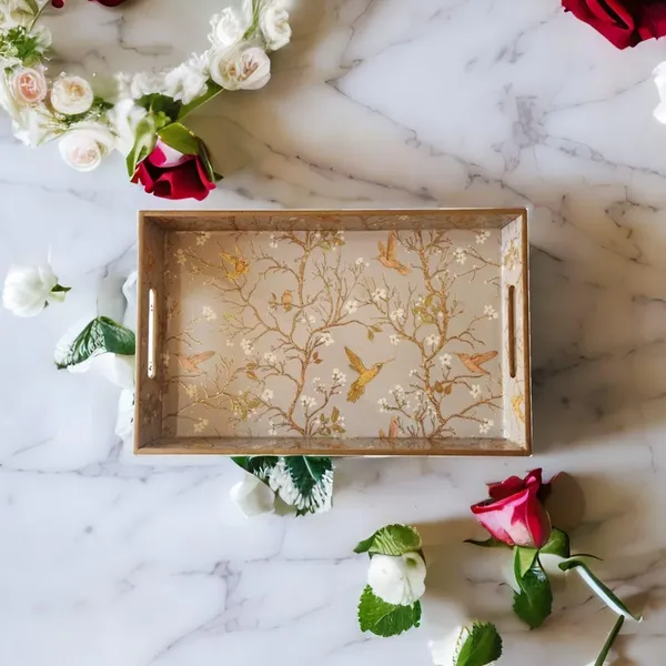Golden_Bird_Design_Wooden_Tray_For_Serving_|_Perfect_Home_Decor_Item_Gift_Idea