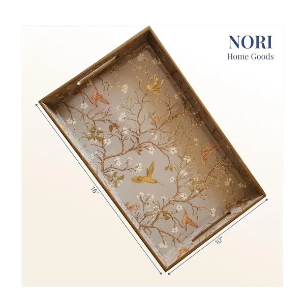 Golden_Bird_Design_Wooden_Tray_For_Serving_|_Perfect_Home_Decor_Item_Gift_Idea