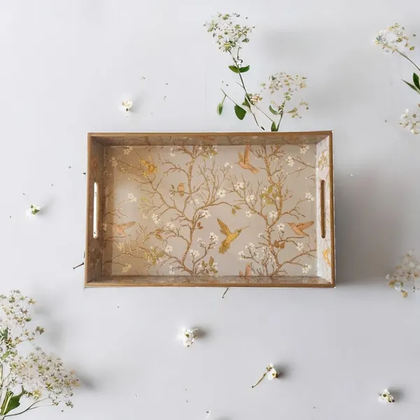 Golden_Bird_Design_Wooden_Tray_For_Serving_|_Perfect_Home_Decor_Item_Gift_Idea