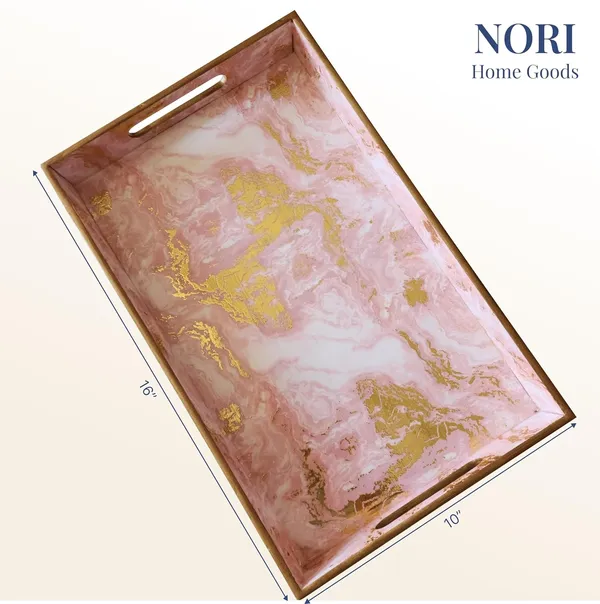Pink_Wooden_Tray_|_Tray_For_Serving,_Ottoman,_Breakfast_In_Bed,_Coffee_Table,_Organizer,_Makeup,_Bathroom_|_Perfect_Home_Decor_Item_Gift_Idea_(Blush_Marble_Luxe)