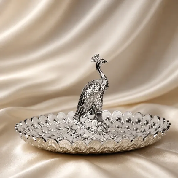 Royal_Peacock_German_Silver_Decorative_Bowl_|_Large_-_10"