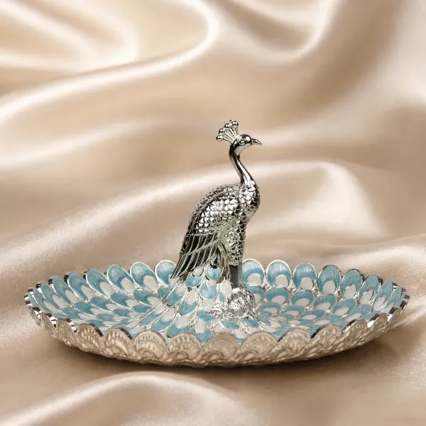 Royal_Peacock_German_Silver_Decorative_Bowl_|_Large_-_10"