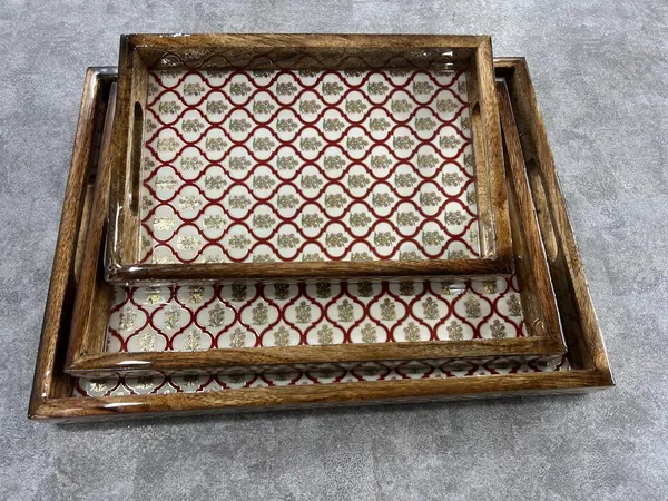 Set_of_3_-_Red_Elegance_Wooden_Tray_Handcrafted_Trays