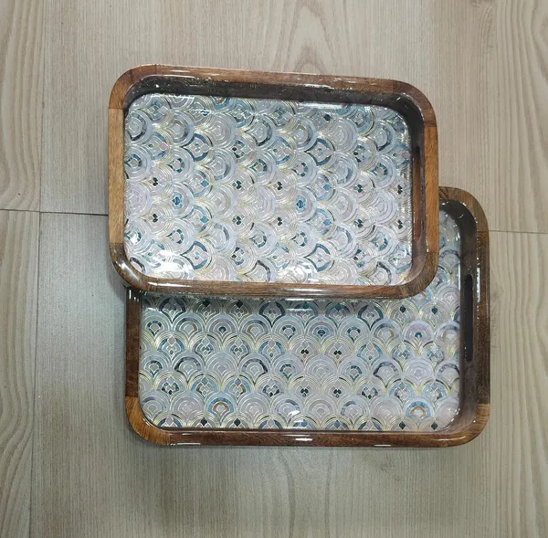 Set_of_2_-_Wooden_Tray_Celestial_Shell_-_Serving_Trays_with_Handles_|_Decorative_Tray_for_Kitchen,_Dining_&_Home_Decor
