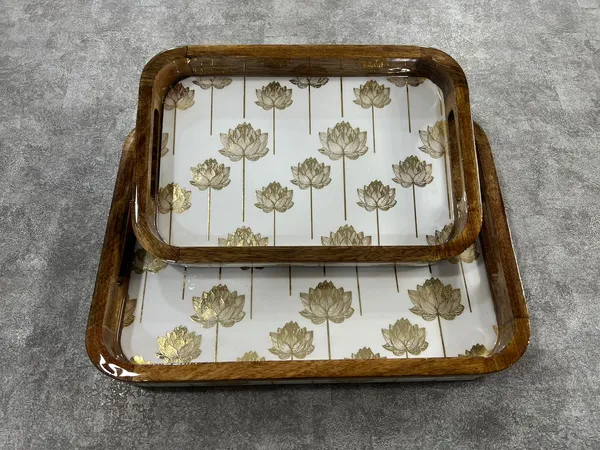 Set_of_2_-_Wooden_Tray_Golden_Lotus_Serving_Trays_with_Handles_|_Decorative_Tray_for_Kitchen,_Dining_&_Home_Decor