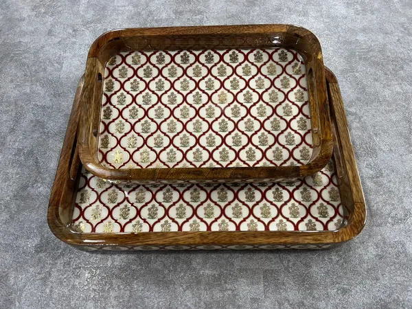 Set_of_2_-_Wooden_Tray_Red_Elegance_-_Serving_Trays_with_Handles_|_Decorative_Tray_for_Kitchen,_Dining_&_Home_Decor