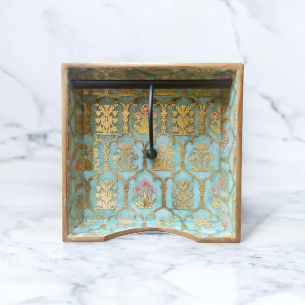 Royal_Bouquet_Home_Goods_Square_Tissue_Tray_|_Square_Napkin_Holder_|Tissue_Paper_Case_Dispenser/Facial_Tissue_Holder_For_Home_And_Office_(Royal_Bouquet)
