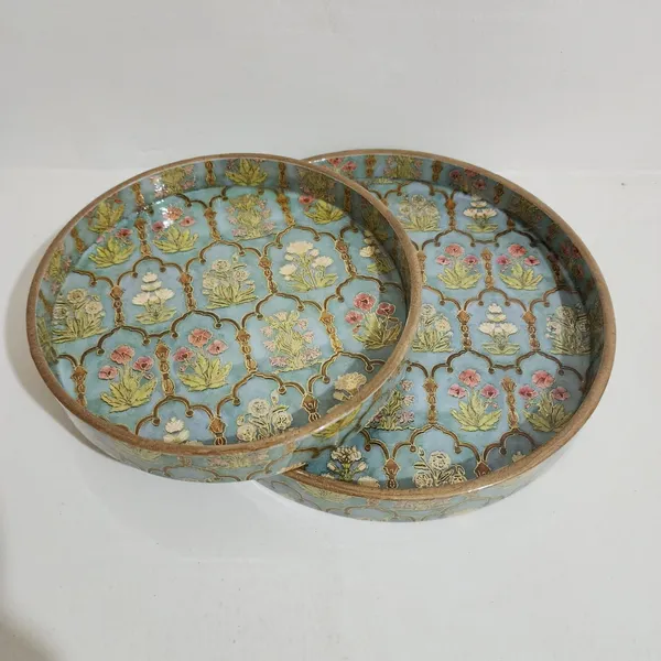 Pack_of_2_Royal_Bouquet_Round_Handcrafted_Wooden_Trays
